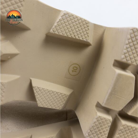 Steve Madden Combat Howler Suede Leather Block Heel Ankle Boot Tan Beige Sz 10 - Picture 16 of 16